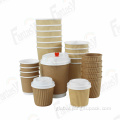 Ripple Wall Cup Logo Printed 7oz Ripple Wall Cup Printed Disposable Coffee Cup Factory